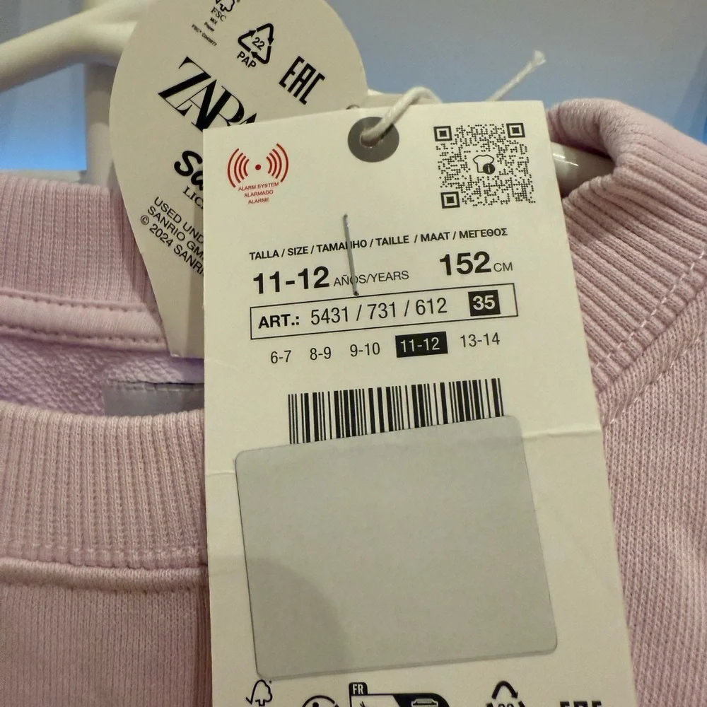 Sanrio Kuromi Pink Crew Neck Sweater Zara - Picture 2 of 6